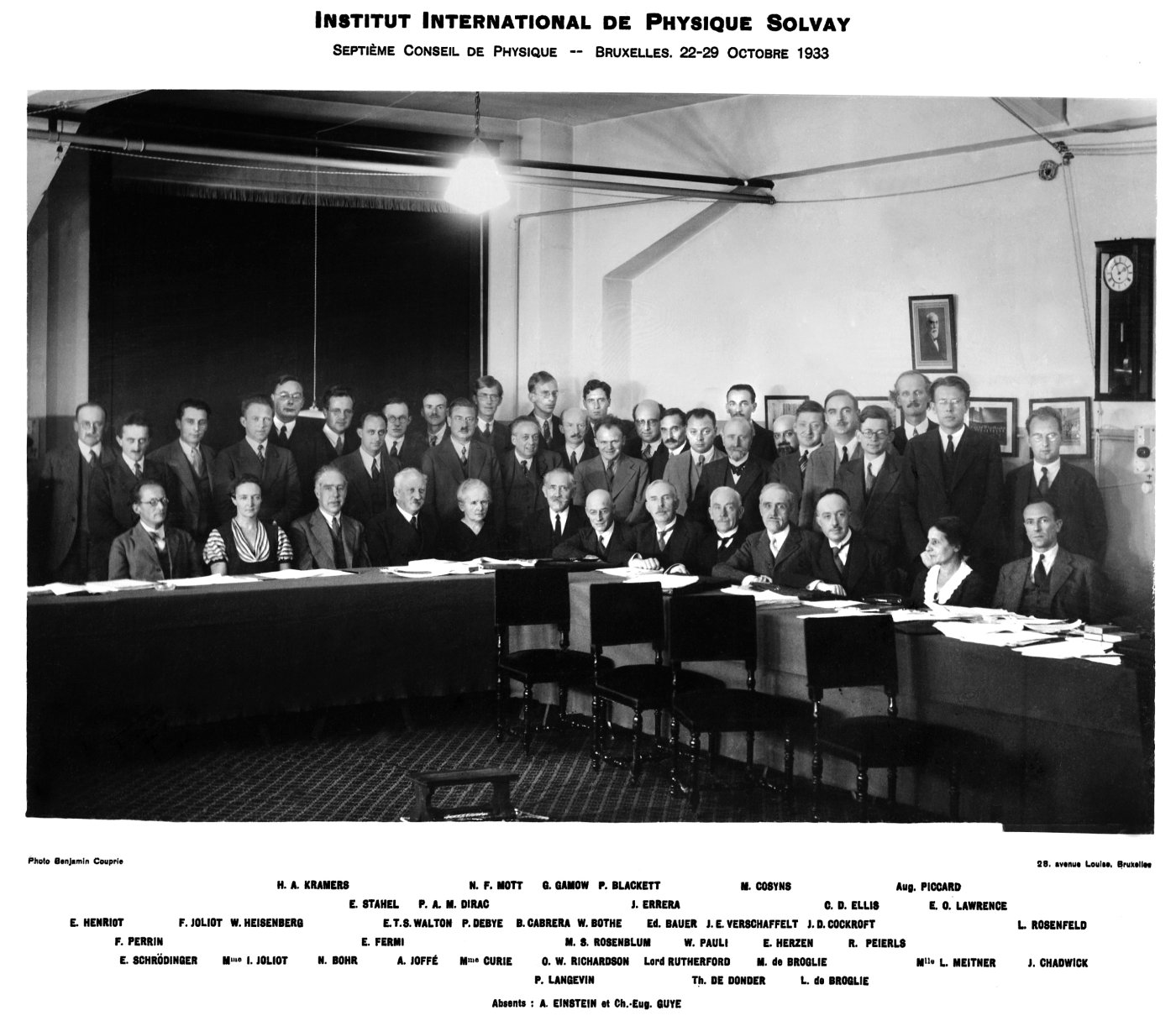 Septième Congrès Solvay de physique, 1933.