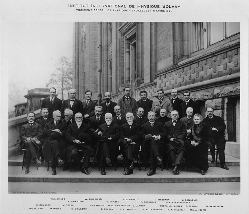 Troisième Congrès Solvay de physique, 1921.